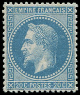 * EMPIRE LAURE - 29A  20c. Bleu, T I, Bon Centrage, TTB - 1863-1870 Napoléon III Lauré