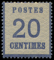 * ALSACE-LORRAINE - 6   20c. Bleu, Frais Et TB - Otros & Sin Clasificación