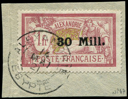 ALEXANDRIE 47 : 30m. Sur 1f. Lie De Vin Et Olive, Obl. S. Fragt, TB - Autres & Non Classés