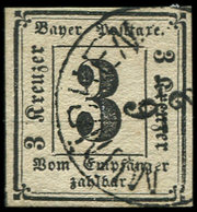 ALLEMAGNE (ANCIENS ETATS) BAVIERE Taxe 1 : 3k. Noir, Obl., TB - Autres & Non Classés