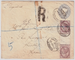 1894, Steg-Paar Auf Brief, Unikat  !!    , #a1043 - Cartas & Documentos