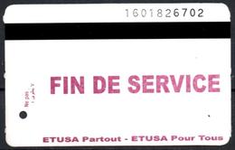 1 Ticket Transport Algeria Bus Algiers Alger - RARE - FIN DE SERVICE Biglietto Dell'autobus Tickets 1 Busticket - Wereld