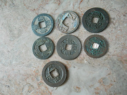 Lot 7 Coins Perhaps All China - Kilowaar - Munten