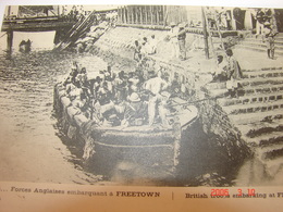 C.P.A.- Afrique - Sierra Léone - Freetown - Forces Anglaises Embarquent - 1914 - SUP (AX 91) - Sierra Leone