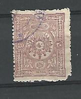 TURQUIE EMPIRE OTTOMAN 1892   PARAS 20 OBLITÉRÉ DOS CHARNIÈRE - Used Stamps