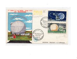 LAB385 - REUNION 1963  ,   Fdc Commemorativa.  SATELLITE - Afrique