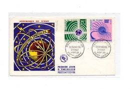 LAB406 - TCHAD CIAD 1963  ,  Space Spazio Fdc Commemorativa. TELECOMUNICAZIONI SPAZIALI - Afrika