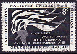 UN New York - Tag Der Menschenrechte (Mi.Nr.: 65) 1957 - Gest Used Obl - Usados