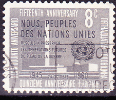 UN New York - 15 Jahre Vereinte Nationen (Mi.Nr.: 91) 1960 - Gest Used Obl - Oblitérés
