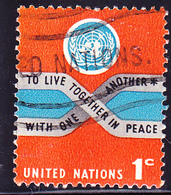 UN New York - „In Frieden Miteinander Zu Leben“ (Mi.Nr.: 156) 1965 - Gest Used Obl - Oblitérés