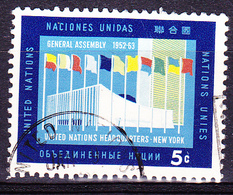 UN New York - Gebäude Der Generalversammlung (Mi.Nr.: 134) 1963 - Gest Used Obl - Gebruikt