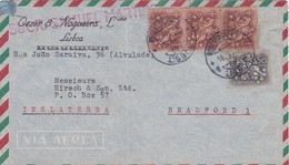 PORTUGAL - AIR MAIL   COVER -   LISBOA To ENGLAND - Briefe U. Dokumente