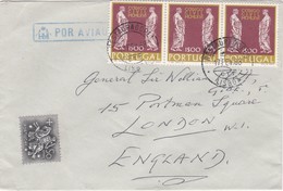 PORTUGAL - AIR MAIL   COVER -  LISBOA To ENGLAND - Lettres & Documents