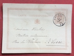 BELGIQUE POSTKAART CARTE CORRESPONDANCE  5 C. FROM  HERENTHOUT TO  LIERRE   22/7/1874 - 1869-1883 Léopold II