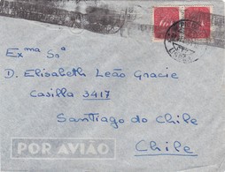 PORTUGAL - AIR MAIL   COVER -  LISBOA To SANTIAGO DO CHILE - Covers & Documents