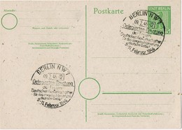 29989. Entero Postal BERLIN (Zona Sovietica Ocupation) 1946. Delegierten Beratung - Berlin & Brandenburg