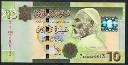 LIBYA  P73 10 DINARS 2012 #7A    UNC. - Libia