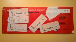 BIGLIETTO AEREO TICKET AIR DETA LINHAS AEREAS MOZAMBIQUE MAPUTO LISBONA 1978 TIMBRO UFFICIALE MAPUTO - Europa