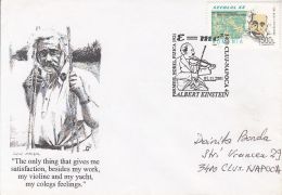 ALBERT EINSTEIN, SCIENTIST, SPECIAL COVER, 2001, ROMANIA - Albert Einstein