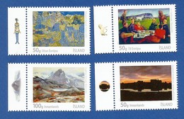 Island  2011  Stampwort Nr. 1315 / 1318 , Gemälde - Postfrisch / MNH / (** ) - Ungebraucht