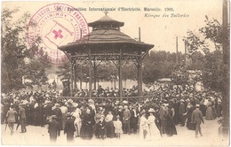 Dépt 13 - MARSEILLE - Cachet "SOCIÉTÉ FRANÇAISE DE SECOURS AUX BLESSÉS MILITAIRES - INFIRMERIE DE GARE" - Croix-Rouge - Exposition D'Electricité Et Autres