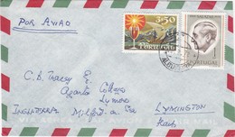 PORTUGAL AIR MAIL COVER - ALBUFEIRA   To ENGLAND - Lettres & Documents