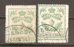 España/Spain-(usado) - Edifil  1-2 - Yvert 25-26 (o) - Postage-Revenue Stamps