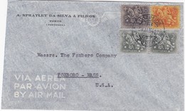 PORTUGAL  AIR MAIL COVER - PORTO  To UNITED STATES - Lettres & Documents