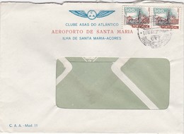 PORTUGAL  AIR MAIL COVER - SANTA MARIA - AÇORES - Lettres & Documents