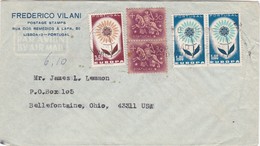 PORTUGAL   AIR MAIL COVER - LISBOA   To UNITED STATES - Lettres & Documents