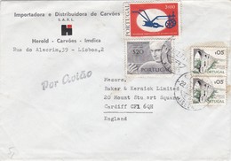 PORTUGAL AIR MAIL  COVER - LISBOA    To ENGLAND - Lettres & Documents