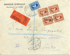 1928 Lettre De Le Caire Vers London, Recommande. Cover - Briefe U. Dokumente