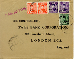 1949 Lettre De Alexandria Vers London.Cover. - Brieven En Documenten