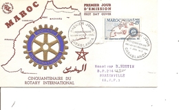 Maroc Français - Rotary ( FDC De 1955 à Voir) - Covers & Documents