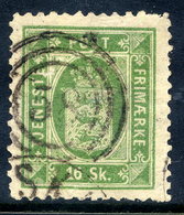 DENMARK 1871 Official 16 Skilling Perf. 12½, Used.   Michel Dienst 3B - Servizio