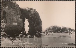 Postcard United Kingdom - Perranporth - Natural Arch - Cornwall - Published By Valentine's - Scilly Isles