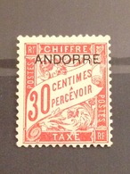 ANDORRE FRANCAIS - Neuf* - Taxe - 1931 - Ungebraucht