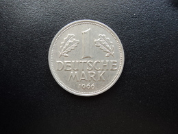 RÉPUBLIQUE FÉDÉRALE ALLEMANDE : 1 DEUTSCHE MARK   1966 J    KM 110      SUP - 1 Mark