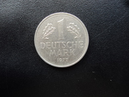 RÉPUBLIQUE FÉDÉRALE ALLEMANDE : 1 DEUTSCHE MARK   1977 J    KM 110      SUP - 1 Mark