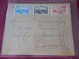 Lettre Du Maroc De 1948 A Destination De Cannes - Covers & Documents