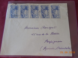 Lettre  Du Maroc De 1947 A Destination De Perpignan - Covers & Documents