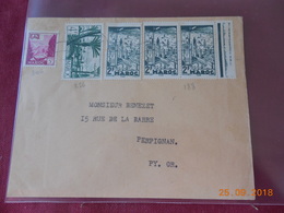 Lettre  Du Maroc De 1949 A Destination De Perpignan - Covers & Documents