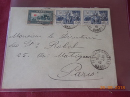 Lettre  Du Maroc De 1940 A Destination De Paris - Covers & Documents