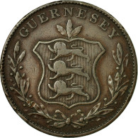 Monnaie, Guernsey, 8 Doubles, 1834, TB+, Cuivre, KM:3 - Guernesey