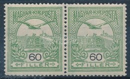 ** 1909 Turul 60f I és II Típusú Bélyeg Párban - Otros & Sin Clasificación