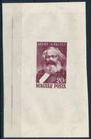 (*) 1953 Marx Ebben A Formában Kiadatlan Bélyeg Próbanyomata Vízjeles Papíron - Autres & Non Classés