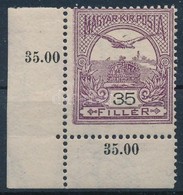 ** 1906 Turul 35f Elfogazott ívsarki Bélyeg (24.000 ++) - Altri & Non Classificati