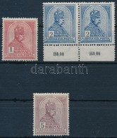 ** 1913 Turul 1K, 2K ívszéli Pár, 5K (14.400) - Altri & Non Classificati