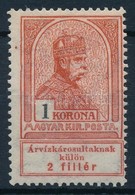 ** 1913 Árvíz 1K, Festékfolt A Bal Oldali Bélyegközben (10.000 ++) - Otros & Sin Clasificación