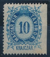 * 1874 Távírda Réznyomat 10kr Jobb Oldalon Fogazatlan, Nagyobb Méretű A Normál Darabnál R! - Altri & Non Classificati